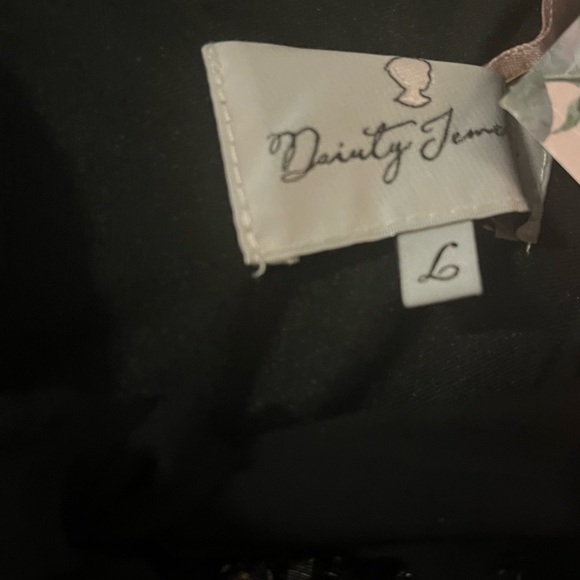 NWT Dainty Jewells Black Long Sleeve Maxi Formal Dress - Picture 4 of 14